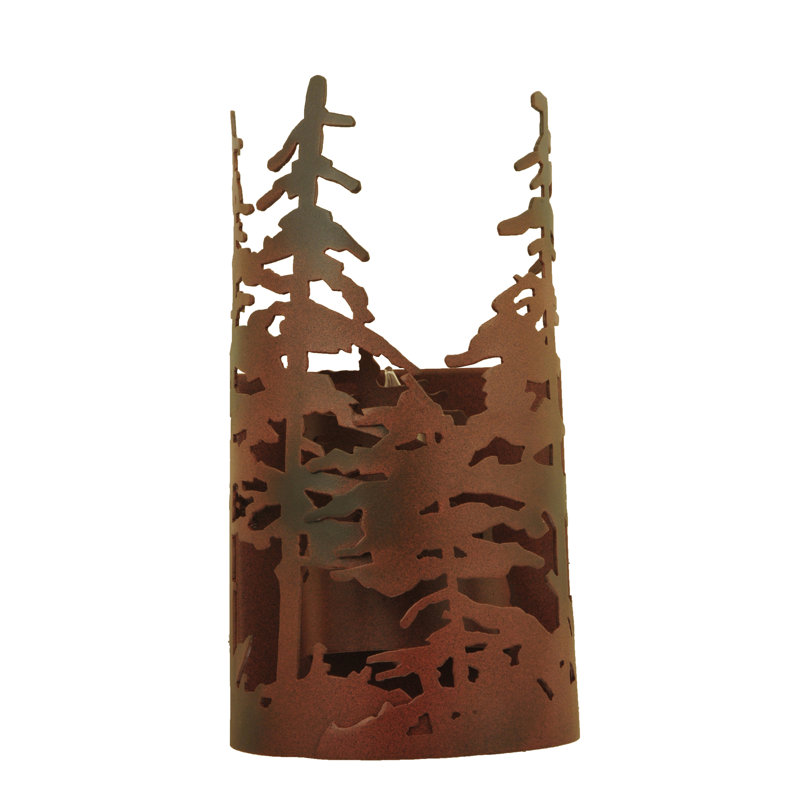 Rustic Lodge 1 - Light Flush Mounted Sconce