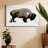 Monochrome Bison I-Gallery Wrapped Canvas-1931144835