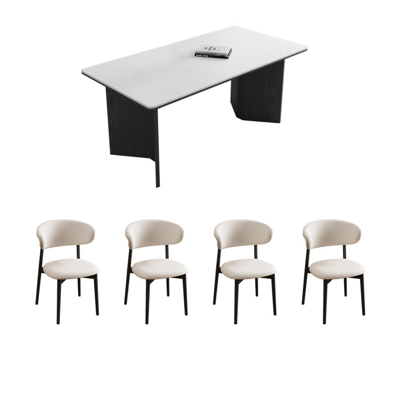 Ensemble de salle à manger Haneefa 31,4 W, H 29,5 po x L 70,8 po x l 31,4 po