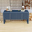 Console 63 pouces à motif ondulé moderne avec 4 portes et tablettes réglables-117061465