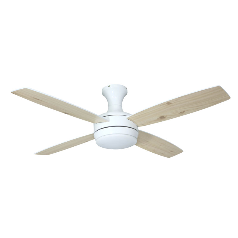 132cm Ceiling Fan with Light Kit, White