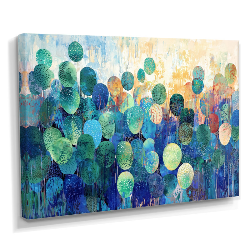 «Minimal Cactus Composition II - Floral Cactus», reproduction sur toile, H 24 po x l 32 po, Toile tendue, Ne s’applique pas