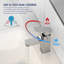 Denbigh Tap for Lavatory, Polished Chrome Mono Basin Mixer Bathroom Tap with waste