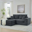 Canapé modulaire Addisin Boneless Cloud, canapé à compression avec base antidérapante, canapé-lit pliable convertible, sans assemblage-747349305
