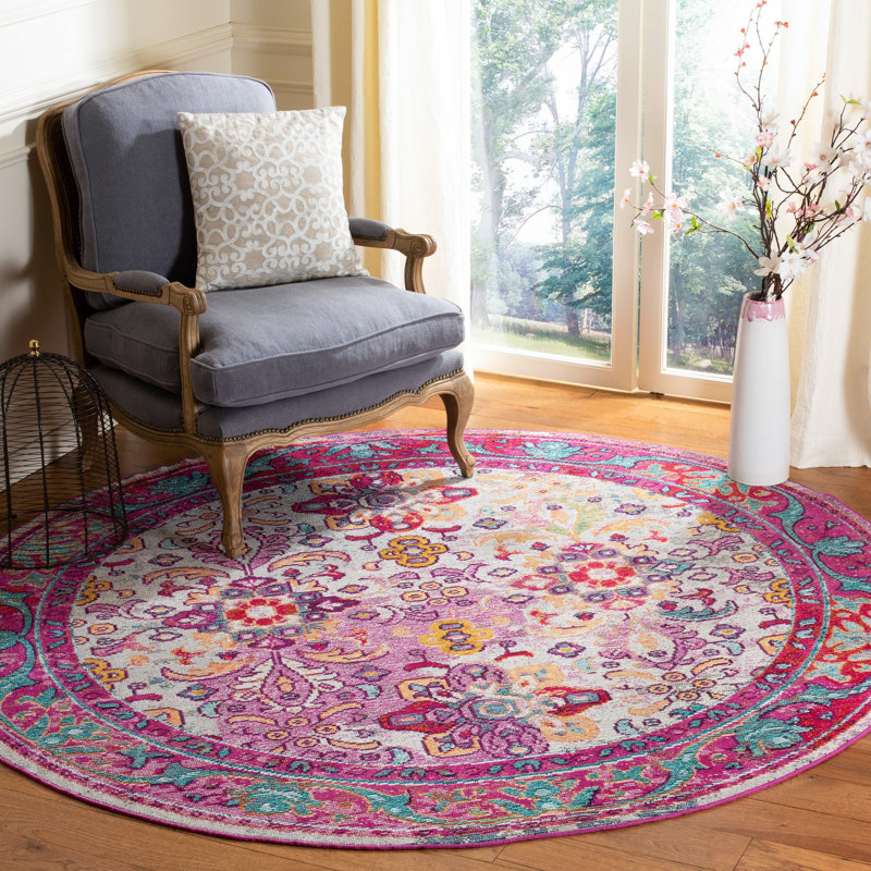 Sanroman Performance Oriental Rug, Round 7'