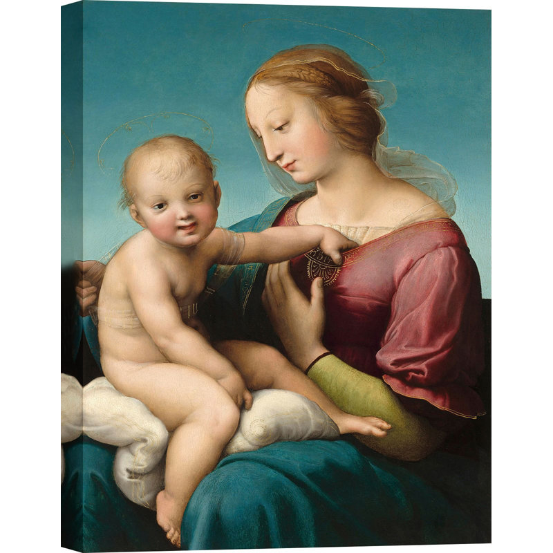 The Niccolini-Cowper Madonna by Raffaello - Wrapped Canvas Print, 70cm H x 50cm W x 4cm D