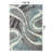 Farmerville Abstract Blue/Gray/Ivory Shag Area Rug-803599476
