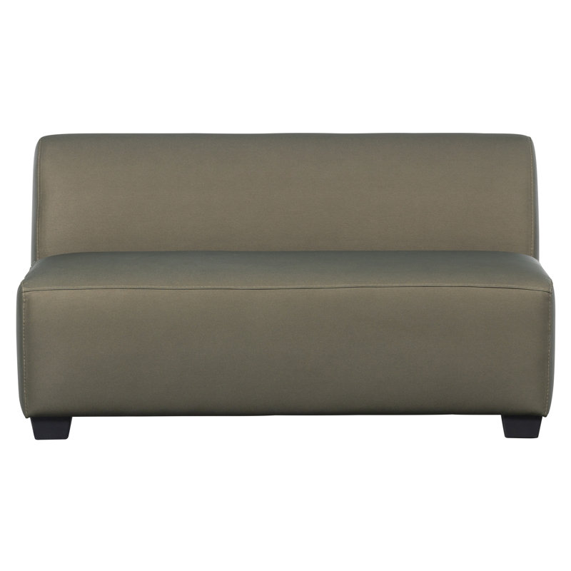 Hollandia 129cm Wide Metal Patio Sofa with Cushions, Green