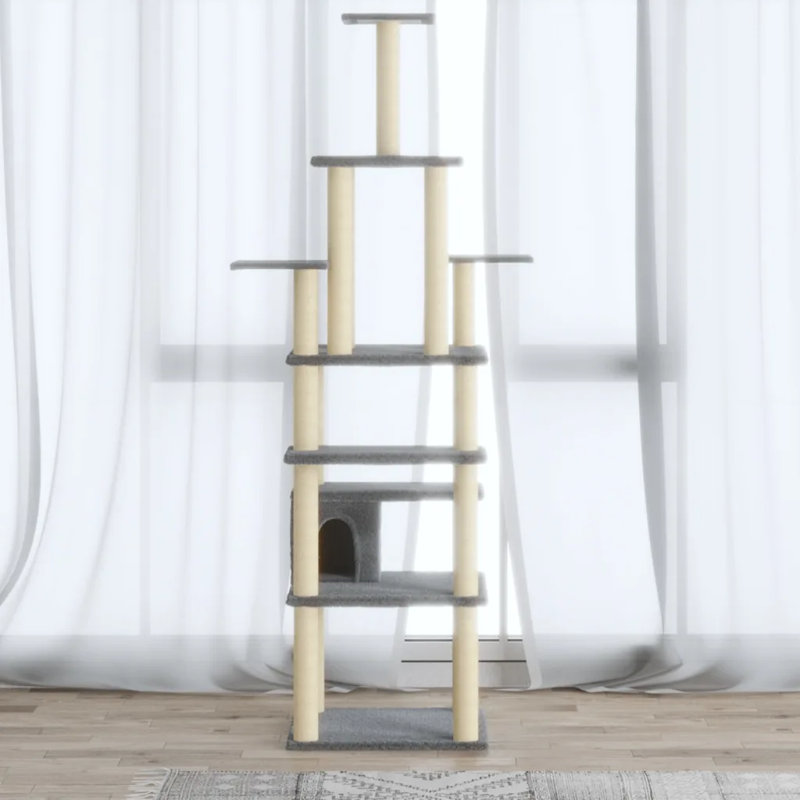 Sapelo 183cm H Cat Tree, Dark Grey