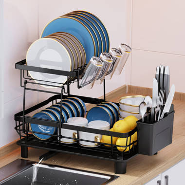 3 Layer Stainless Steel Cutlery Stand Shelf Cutlery Dish Rack Kitchen Dish  Storage Rack Drain Storage Rack Knife Holder New