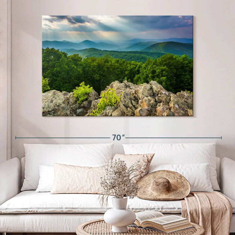 Alvord Lights Over Blue Ridge, 34" H x 51" W