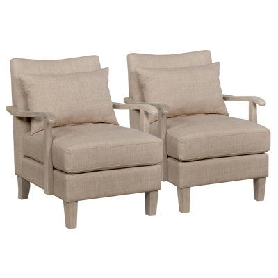 Fraiser 30" Height Wood Arm Chairs