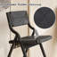 Chaises de salle à manger pliantes en bois massif avec siège et dossier tissés, ensemble de 2 chaises empilables pour la cuisine et la salle à manger-426499221-426499218