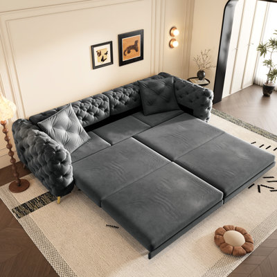 31 lits convertibles, 4 avec siège de 28,4 po de profondeur, bouton et support confortable pour appartement dans un canapé gris, pieds invisibles avec canapé-lit beige