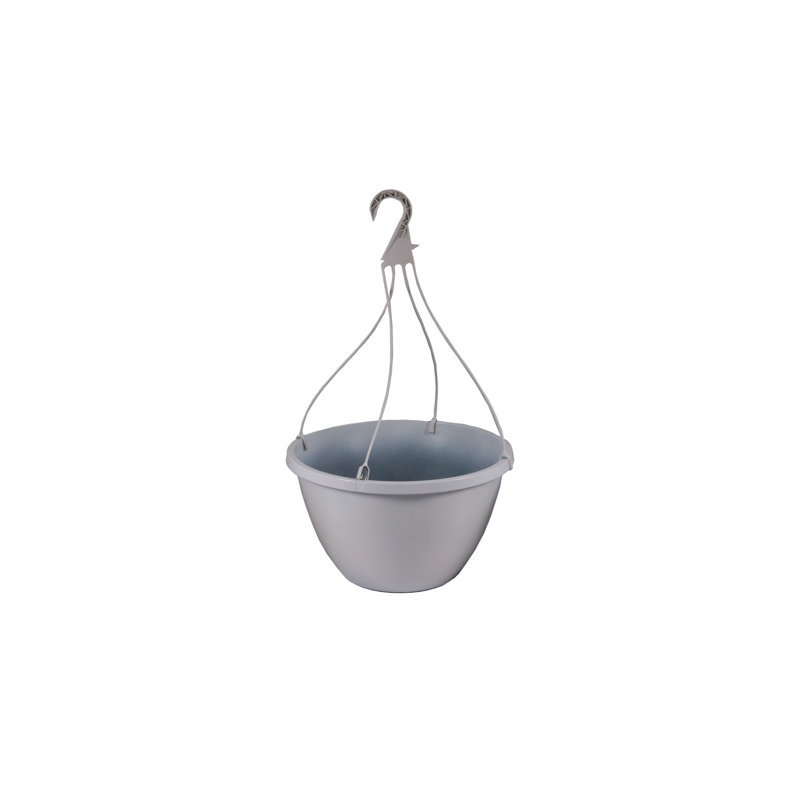 Pot de fleurs suspendu en résine Tarrants, Blanc, 2, H 10 po x l 6,25 po x P 6,25 po