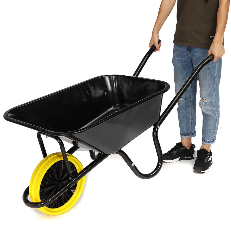 Gansevoort 52cm H x 132cm W x 53cm D 150kg Garden Wheelbarrow Hand Truck Trolley