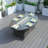 Anderew Oval Aluminum Propane Fire Pit Table with Hidden Fuel Tank