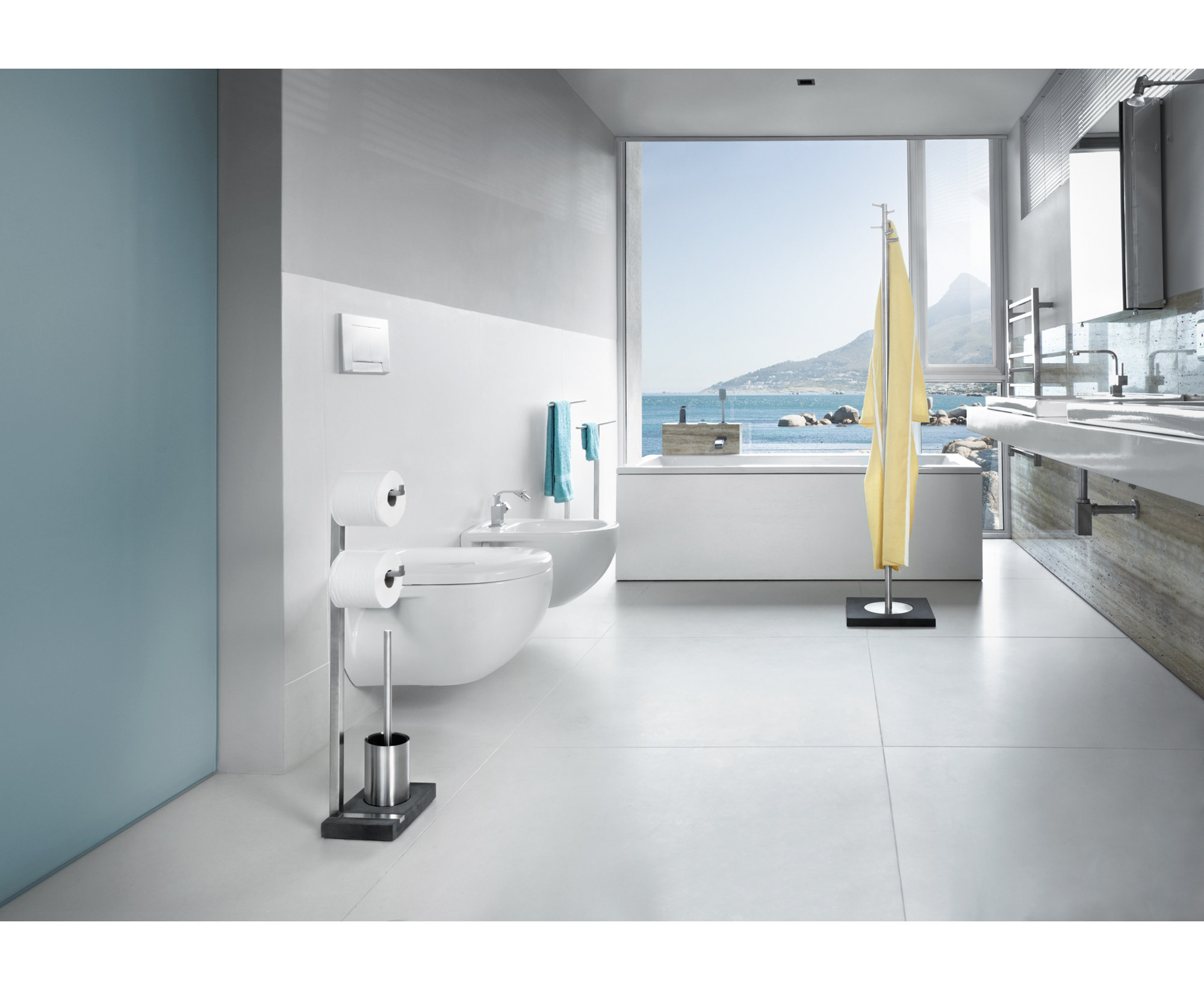 MENOTO Freestanding Toilet Brush Set - Thumbnail 2