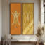 «Vintage Landscape Wall Art», ensemble de 2 toiles encadrées 20 x 60 pouces-565127339