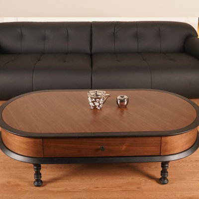 Solid wood coffee table, solid legs