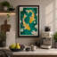 Golden Koi in Circle Japandi - Wrapped Canvas-1392468540-1392468534