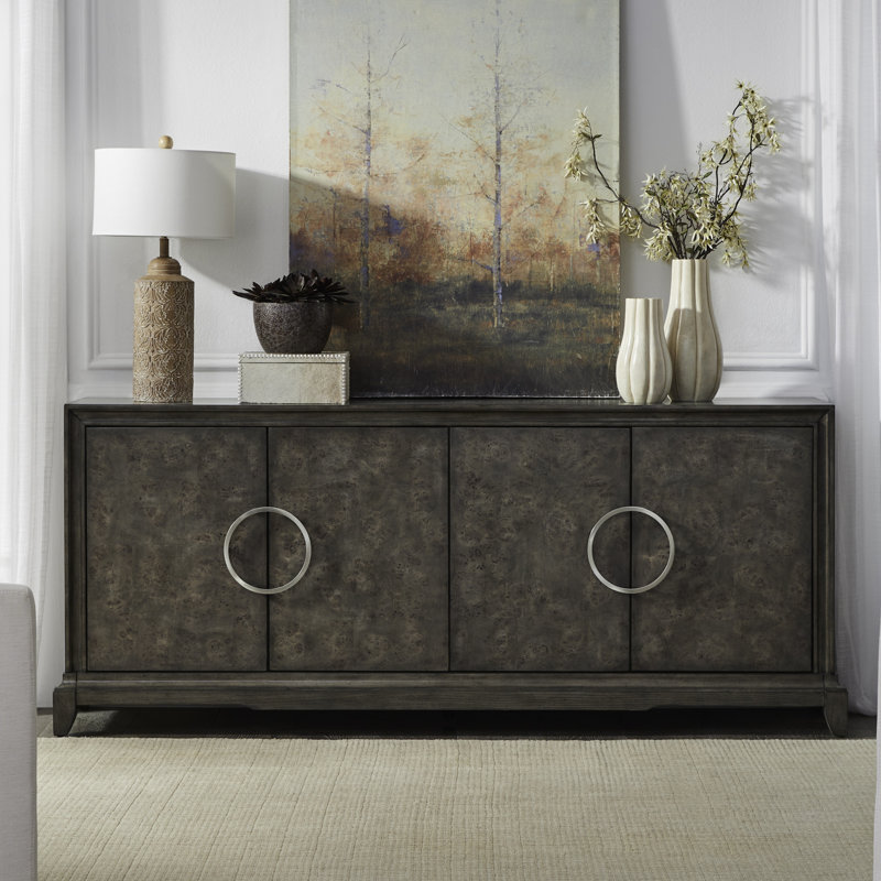 4 Door Accent Cabinet w/ Adjustable Shelves