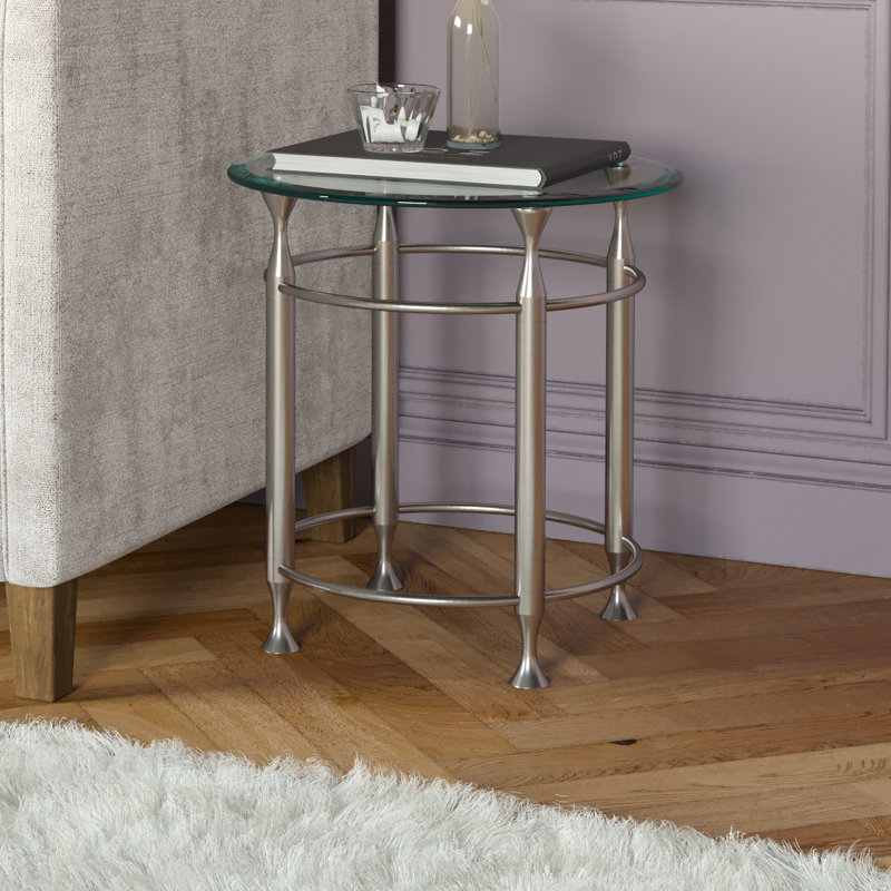 Yoko Glass Top End Table