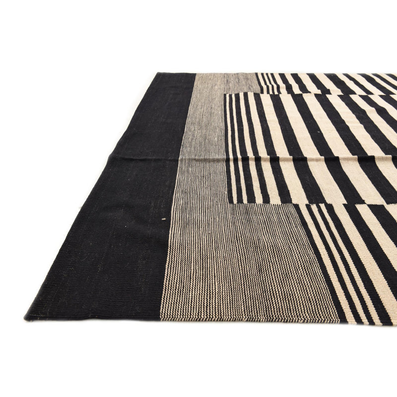 Tapis noir et blanc Jessen