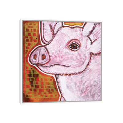 Pink Pig by Lynnette Shelley - Painting on Canvas