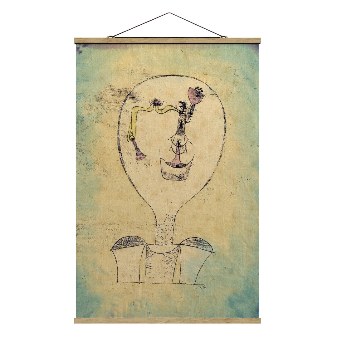 Stoffbild Mit Posterleisten - Paul Klee - Die Knospe - Hochformat 3:2