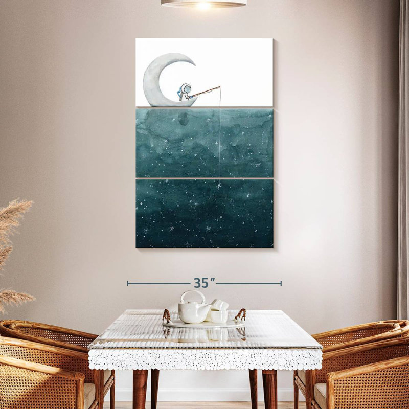 Fishing For Stars, 50" H x 32" W