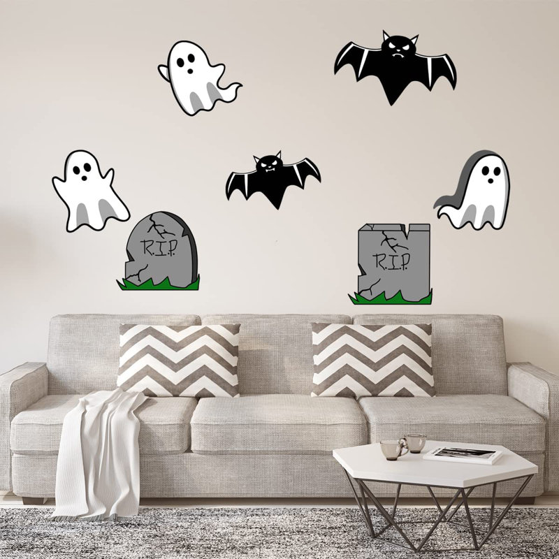 Adhésif décoratif Halloween, H 10 po x l 25 po