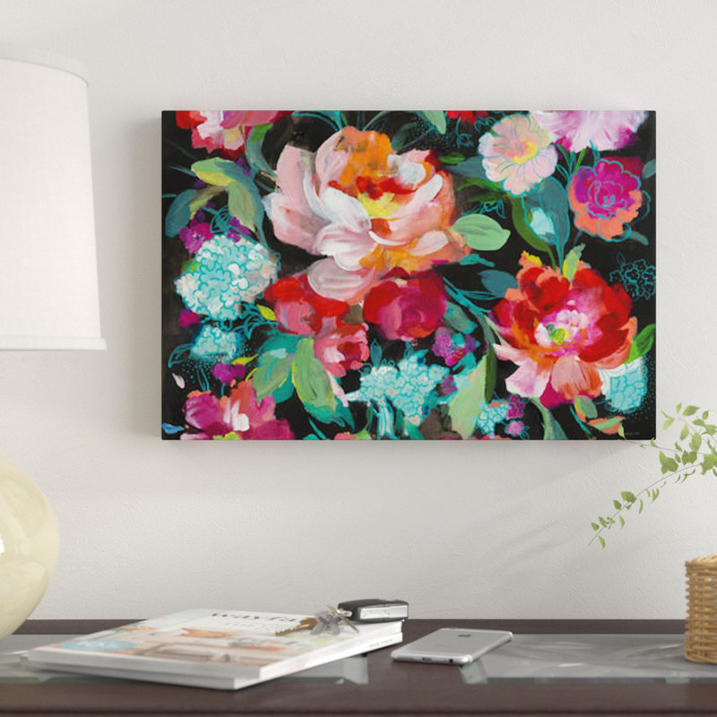 « brillante floral medley crop », reproduction sur toile, H 40 po x l 60 po x P 1,5 po