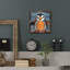  Art graphique mural en métal «Stain Glass Baby Penguin», 12 po x 12 po-1617835868