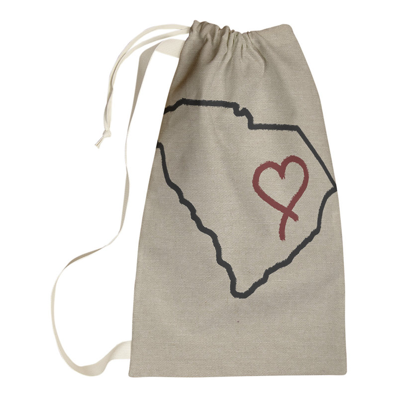 Sac à lessive « Love » hansard, Petit (H 29 po x l 18 po x P 1,5 po), Caroline du Sud