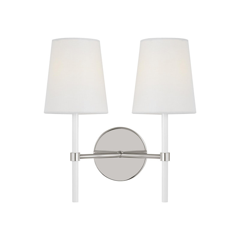 Tegan Armed Sconce, Polished Nickel