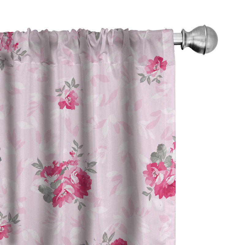 Semi Sheer Curtain Pair, 28" W x 63" L