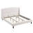 Warrick Upholstered Platform Bed Frame with Wingback Headboard | No Box Spring Needed-117276381