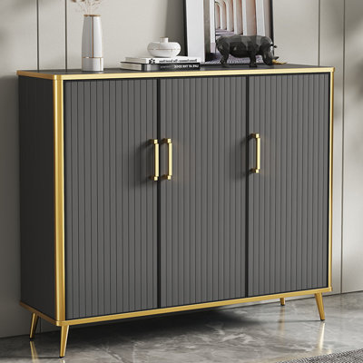 Gray Aluminum Shoe Storage