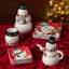 Bocal à biscuits bonhomme de neige à motif de Noël 3-D Christmas