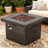  Doricv Square MGO Propane Outdoor Fire Pit 