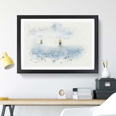 Pirate Ships on the Horizon - Picture Frame Painting Print