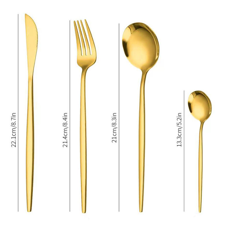 Ensemble de couverts Mercer41 Izibella - Service pour 6, Or