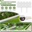 Panneaux de bordure de jardin en bois d'aspect bois l 16 po x H 7 po, clôture décorative de jardin-120381112-120619833