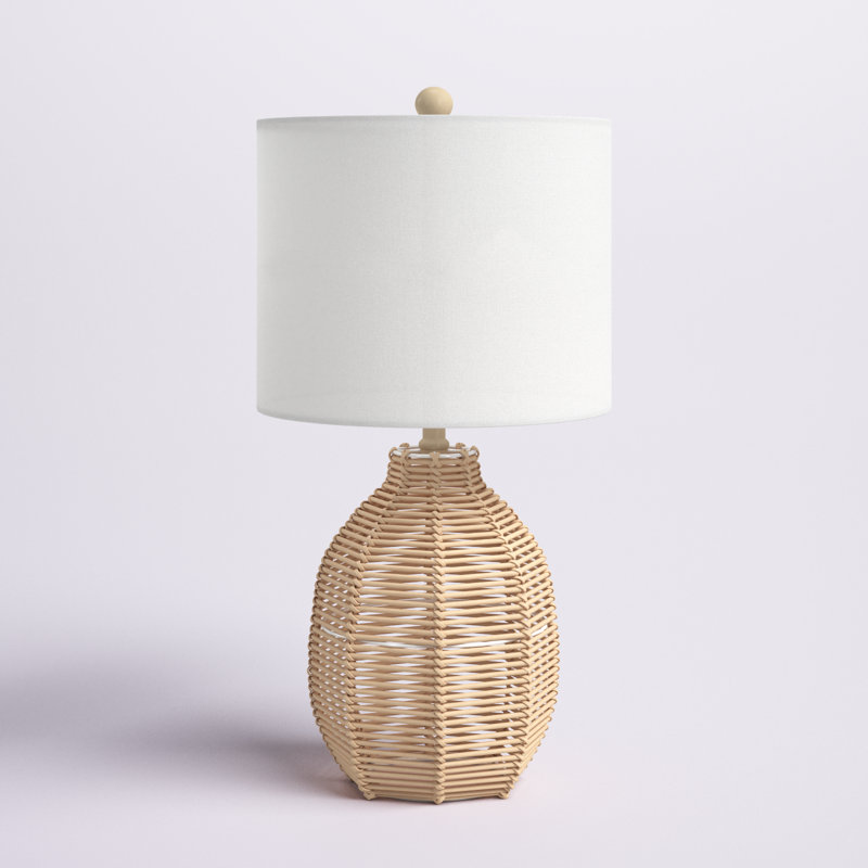 Robbin Wicker/Rattan Table Lamp, Light Natural