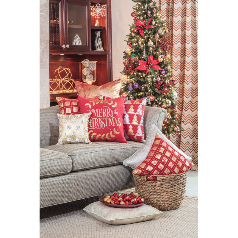 Coussin décoratif en coton tree farm