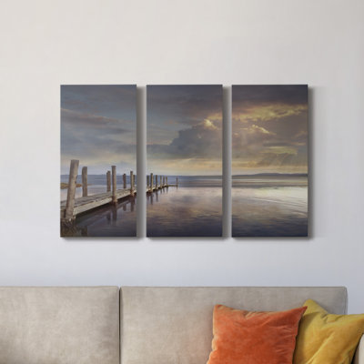 "Evening Reflection" - Photographie sur toile tendue 3 pièces