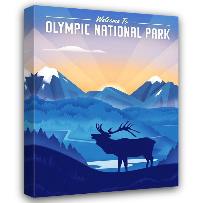Art sur toile tendue par Trinx Wickstrom, Martin, parc national olympique, H 18 po x l 15 po