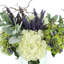 Hydrangea and Curly Willow Arranged in Glass Vase
