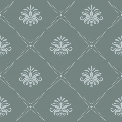 Damask Baroque Peel & Stick Wallpaper N013287